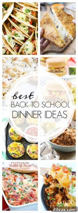 These Best Back to School Dinner Ideas are easy entrees to help see you through the busy school year. Put an easy AND feel good dinner on the table tonight!
