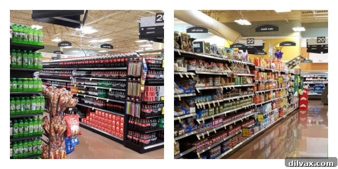 Sweet Heat Cola Pulled Pork Bites 4 A selection of Coca-Cola bottles and RITZ cracker boxes, key ingredients for Game Day appetizers, displayed on a shopping cart or counter.