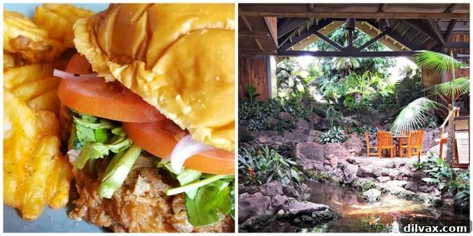Savoring Kauai's Best Bites 12 A mouth-watering Shredded Pork Sandwich with crispy crinkle-cut fries at Duke's Barefoot Bar Kauai, HI