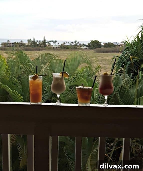 Savoring Kauai's Best Bites 8 Refreshing tropical drinks enjoyed with an ocean view at Merriman's on Kauai, HI