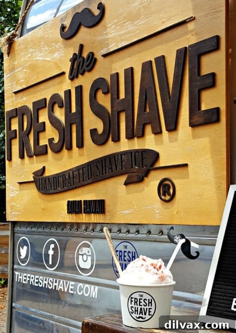 Savoring Kauai's Best Bites 10 The Fresh Shave, an artisanal shave ice truck on Kauai, HI, offering unique and organic flavors