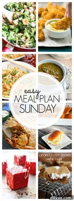 Sunday's Simplified Meal Planning Week 71 3 A smaller graphic representing Easy Meal Plan Sunday Week 71, showcasing a selection of comforting and easy-to-make dishes.