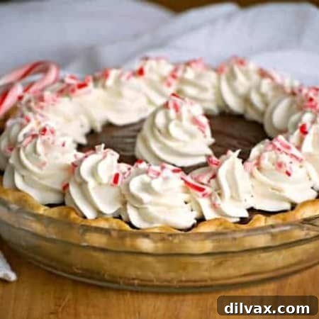 Silken Chocolate Peppermint Cloud Pie 8 Chocolate Peppermint Cream Pie