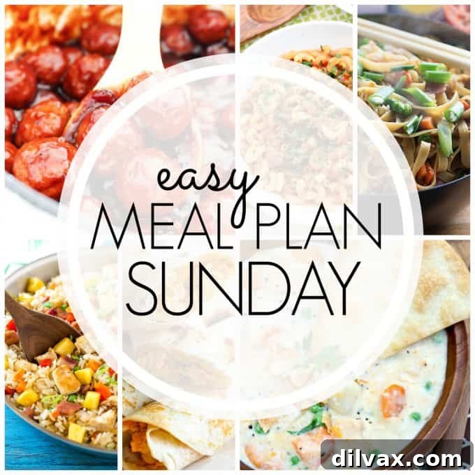 Sunday's Simple Meals Seventy Four 6 Simplify your cooking with Easy Meal Plan Sunday Week 73, presenting tasty dinners, inspiring breakfast meals, and delectable desserts.