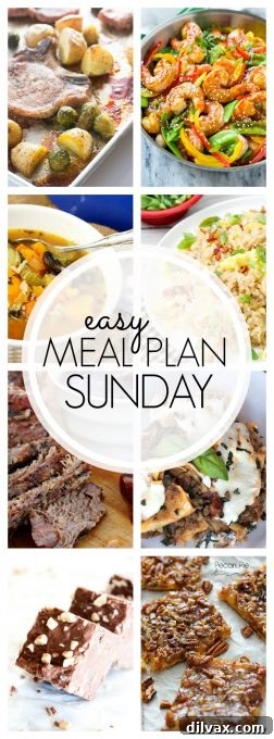 Your Effortless Sunday Meal Strategy: Week 76 3 Easy Meal Plan Sunday Week 76 offers six simple dinners, two sweet desserts, and a satisfying breakfast, designed to make your meal planning effortless and enjoyable.