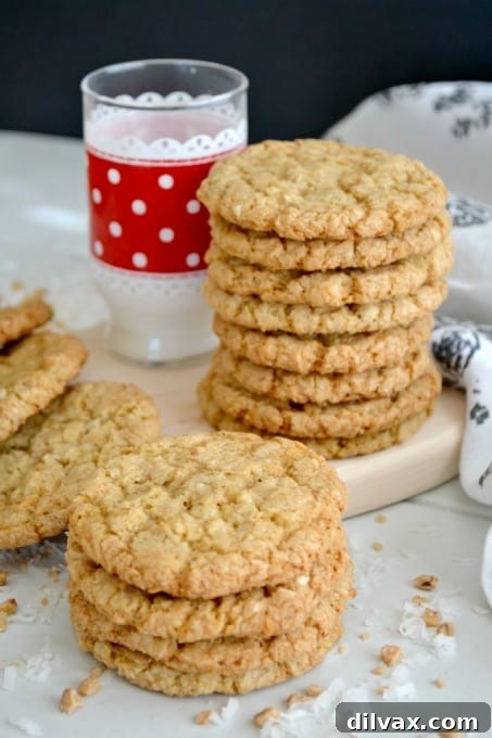 Royal Caribbean's Coconut Ranger Cookies originally made by Joan from Chocolate, Chocolate and More. One of THE best Cookies, evah!