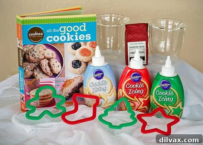 Jackie's Signature Vanilla Cut-Out Sugar Cookies 8 A festive holiday cookie decorating gift basket, perfect for making sugar cookies.