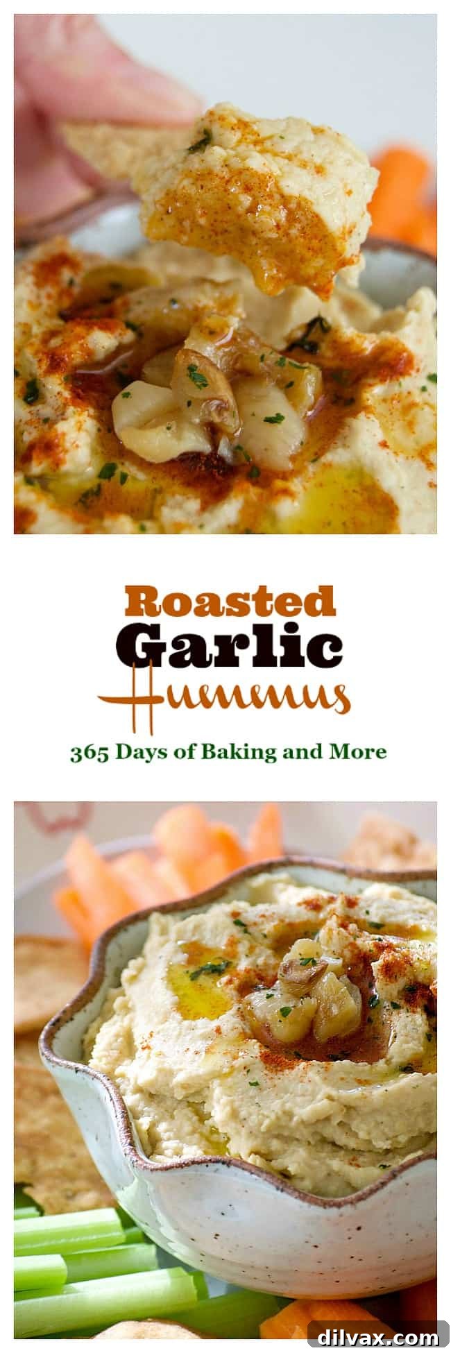 Velvety Roasted Garlic Hummus 4 A close-up view of a head of garlic prepared for roasting, with the top sliced off to expose the cloves, drizzled with olive oil, ready to be wrapped in foil and baked.