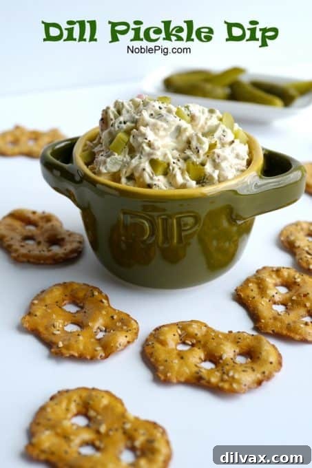 Winning Game Day Pinterest Boards 9 Dill Pickle Dip, a unique and zesty dip that offers a refreshing alternative for Game Day snacks.