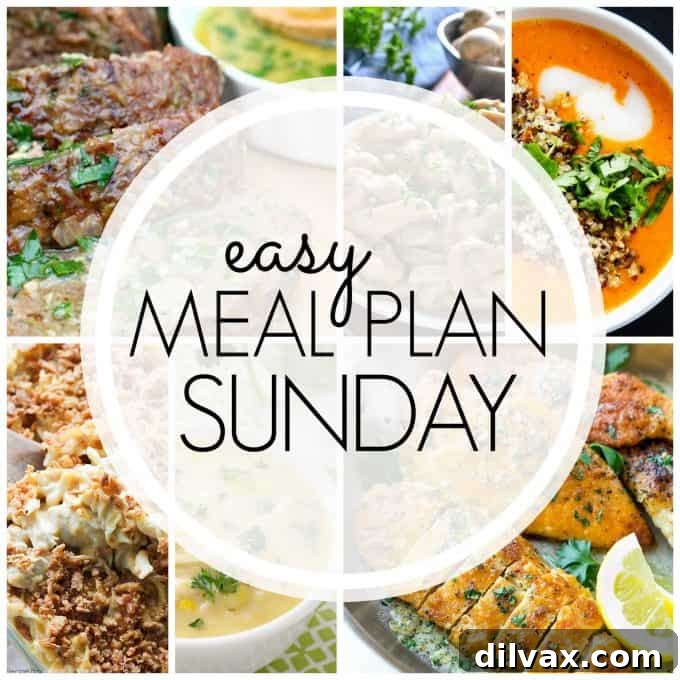 Your Weekly Easy Eats Guide: Issue 85 5 Easy Meal Plan Sunday Week 83 featured family-friendly dinners, sweet desserts, and a practical breakfast recipe to streamline your week and delight your taste buds.