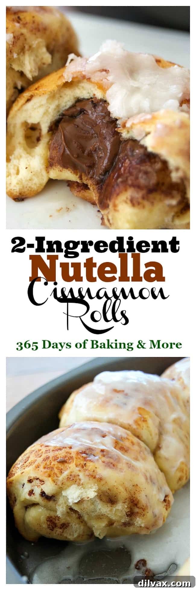 An array of freshly baked Nutella cinnamon rolls, showcasing their golden brown crust and gooey Nutella filling