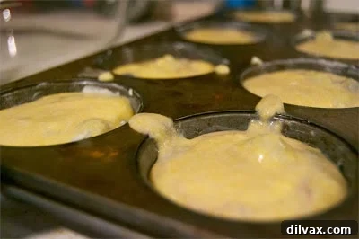 An older photo showing several blueberry cornmeal muffins on a wire cooling rack, highlighting their homemade appeal.