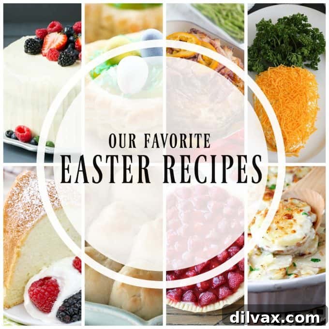 Easter Recipe Collection: Culinary Delights for Your Spring Celebration A vibrant display of delicious Easter dishes, showcasing a variety of sweet and savory options for your holiday feast, perfect for family gatherings.