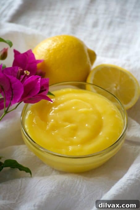 This Lemon Curd is perfectly sweet and tart and can be used in many recipes, spread on your morning muffin, or on its' own with berries and whipped cream.