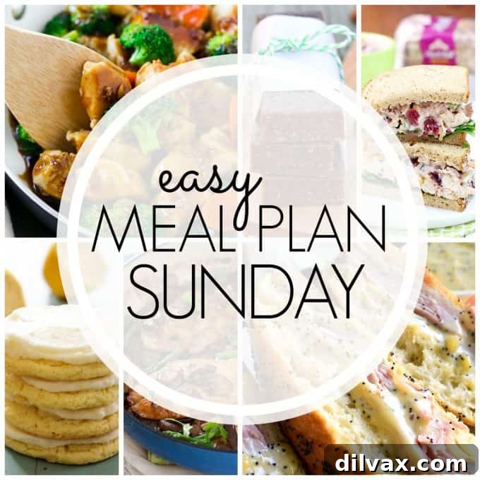Sunday's Easy Eats: Week 93 Meal Prep 3 Discover Easy Meal Plan Sunday Week 91, featuring six delicious dinners, two tempting desserts, a nourishing breakfast, and a healthy menu option designed to make your weekly meal planning quick and enjoyable.