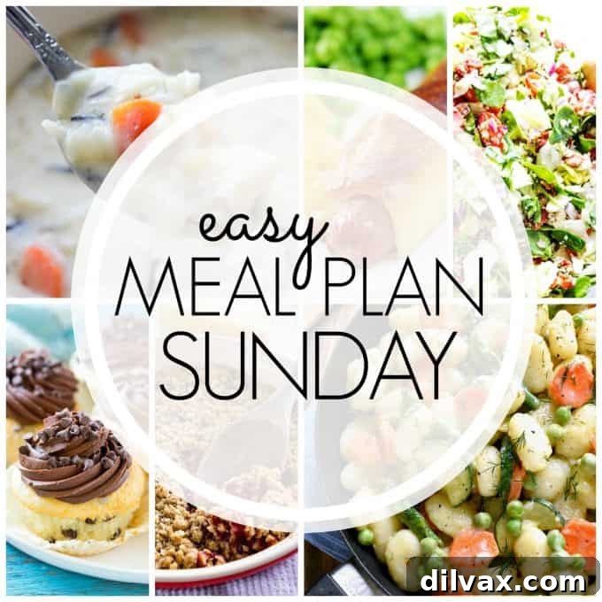 Easy Meal Plan Sunday Week 93 featuring a variety of dishes, perfect for quick and enjoyable weekly meal planning.