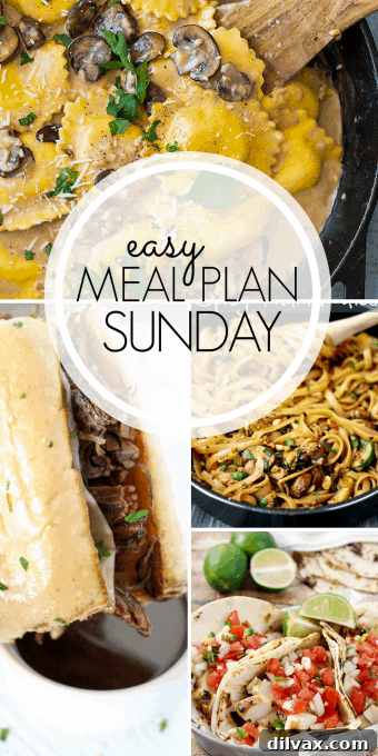 Easy Meal Plan Sunday Week 97 - Pin this image to save your weekly menu ideas for future reference.