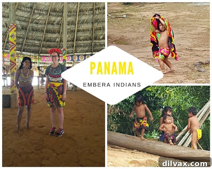 Visiting the Embera indigenous community in Panama, a profound cultural experience during our Panama Canal Cruise.