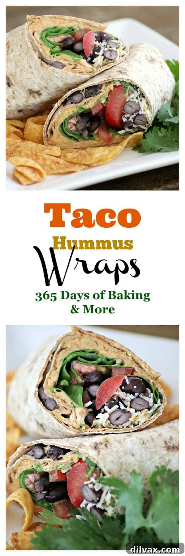 Healthy and Flavorful Taco Hummus Wrap Close-up of a delicious and healthy Taco Hummus Wrap, showcasing its vibrant ingredients