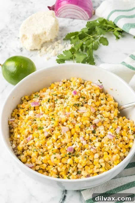 One-Pan Mexican Street Corn 8 Another beautiful shot of Skillet Mexican Street Corn.