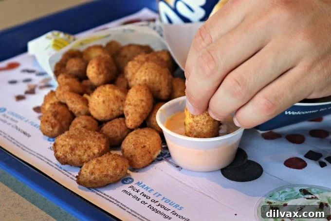 National Cheese Curd Day: Celebrate at Culver's 8 A close-up shot of a cup of Culver's Southwest Chipotle Ranch sauce, highlighting its creamy texture