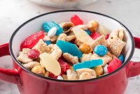 Red, White & Blue 4th of July Chex Mix Recipe