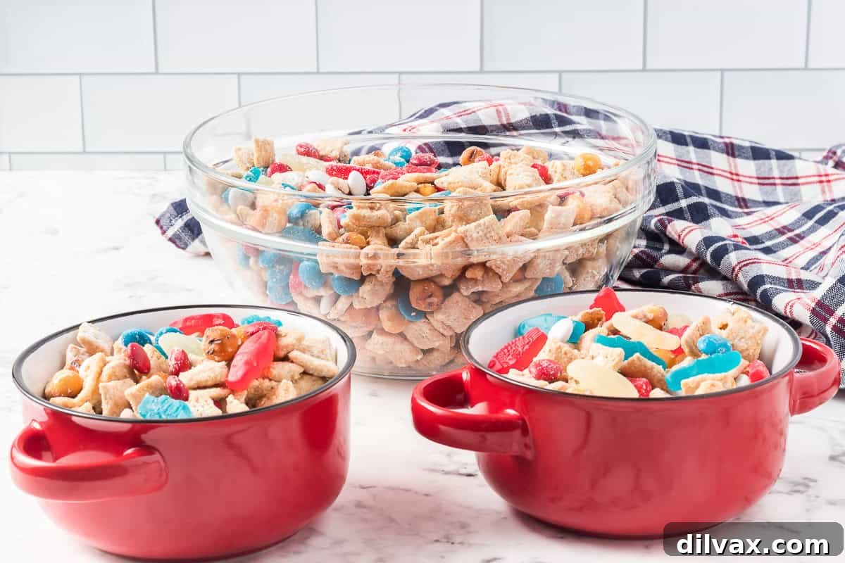 4th of July Chex Mix