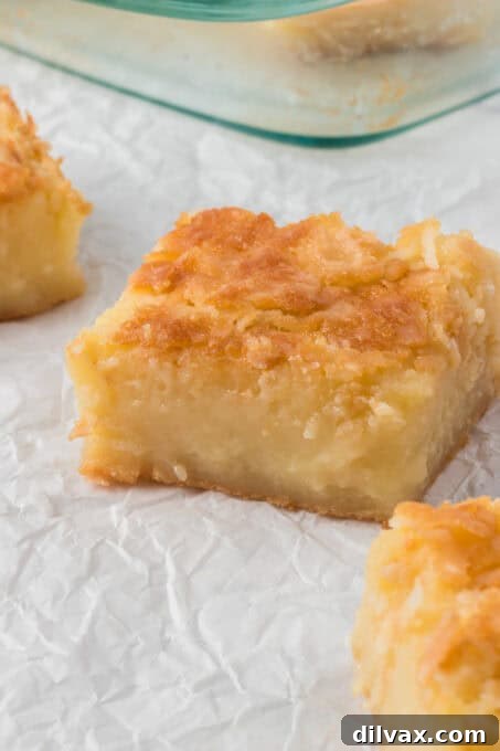 A single piece of sticky Hawaiian Mochi on a fork.