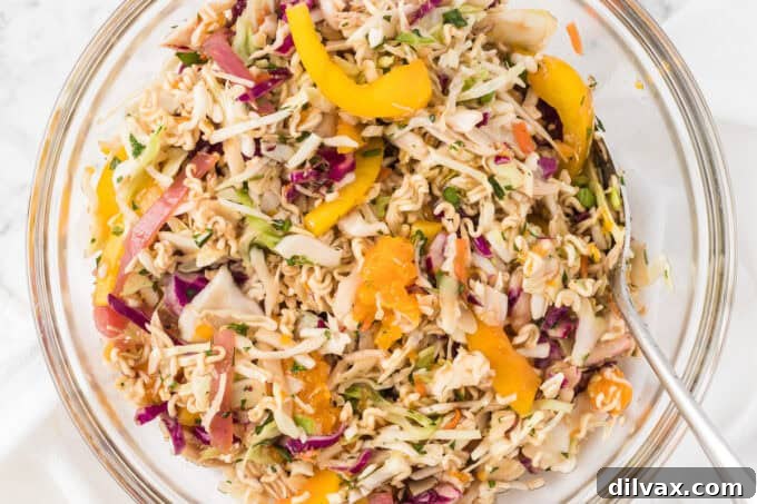 A bowl of Chinese Chicken Salad.