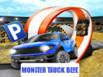 Monster-Truck-Zona de estacionamento para carros desatado três-D Azul